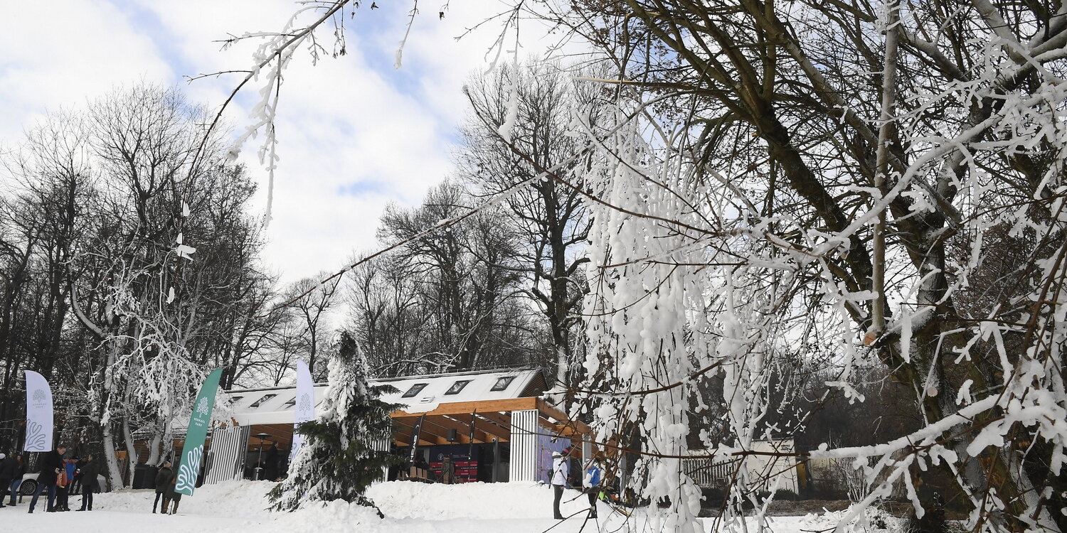 A Vasas megújult síháza a Normafánál 2022. december 22-én. MTI/Kovács Tamás