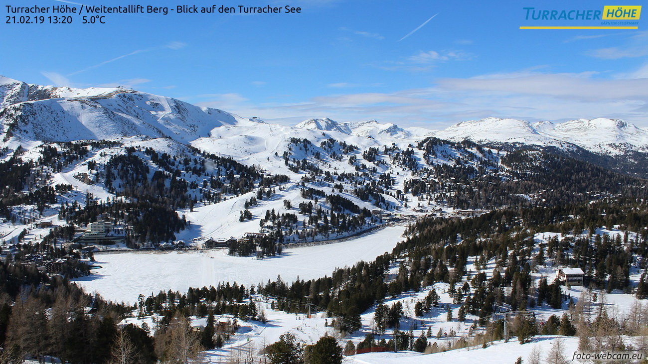 Tegnap webkamera. Turracher Höhe