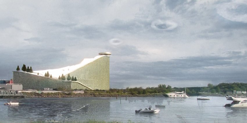 Íme a jövő! Sípálya az erőmű tetején!