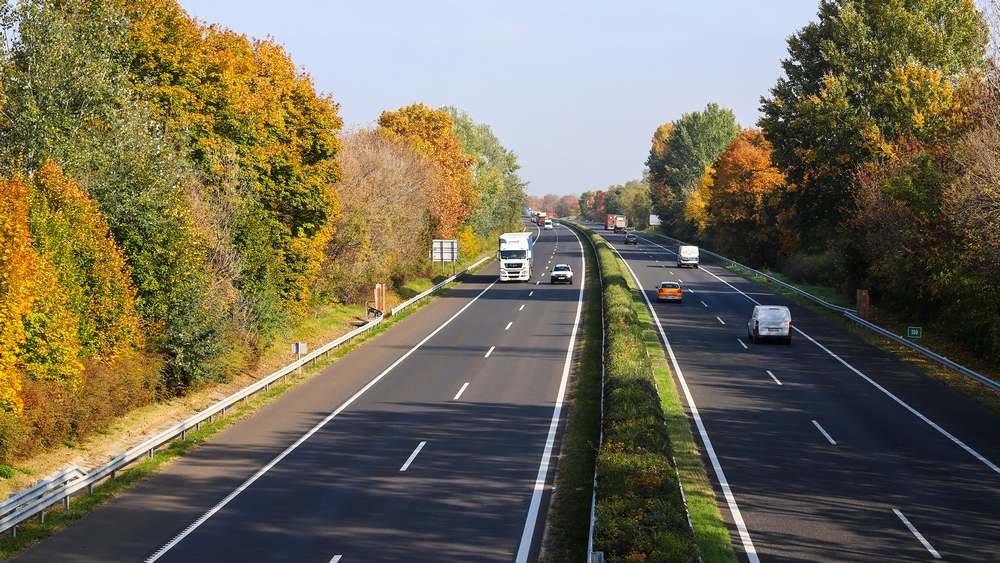 Az M7-es autópálya Siófoknál | Fotó: NÚSZ Zrt.