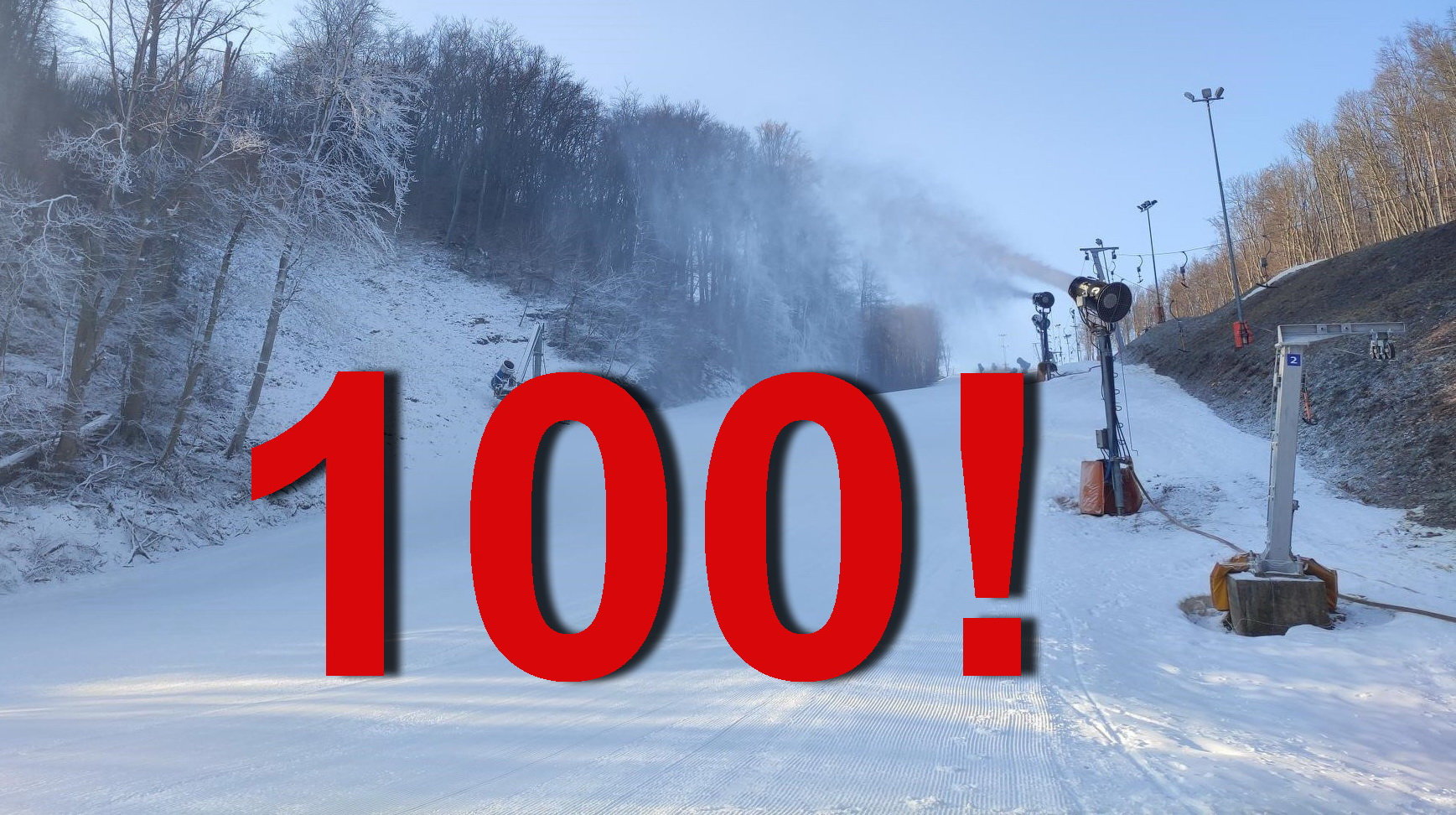 A kép a 99. napon készült (Intersport Síaréna Eplény)