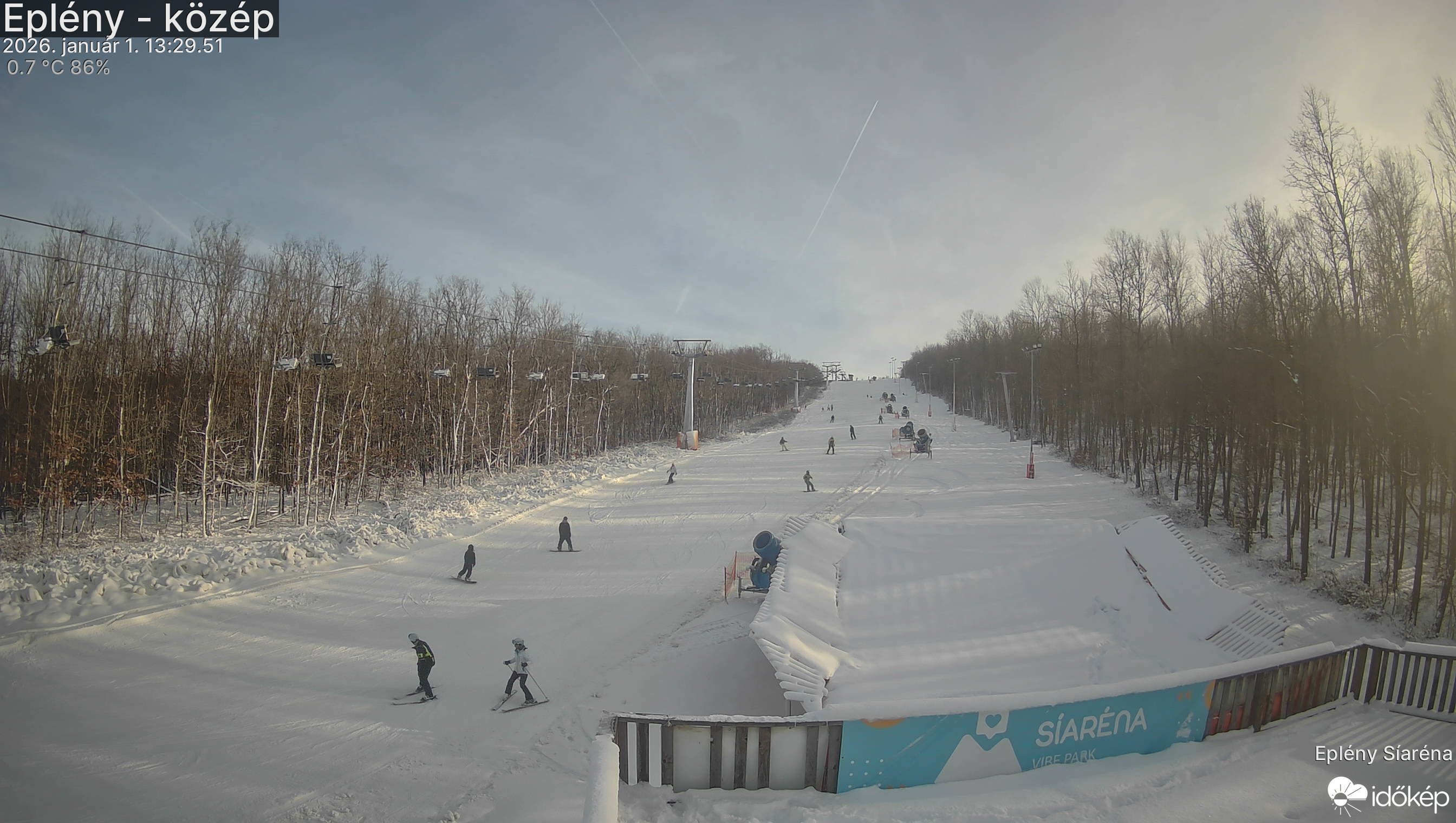 A 7-es pálya nyitás után / Kép: Időkép webkamera