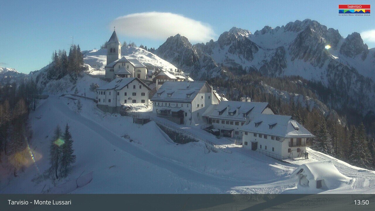 Webkamera: Tarviso / Monte Lussari tegnap (1790 m)