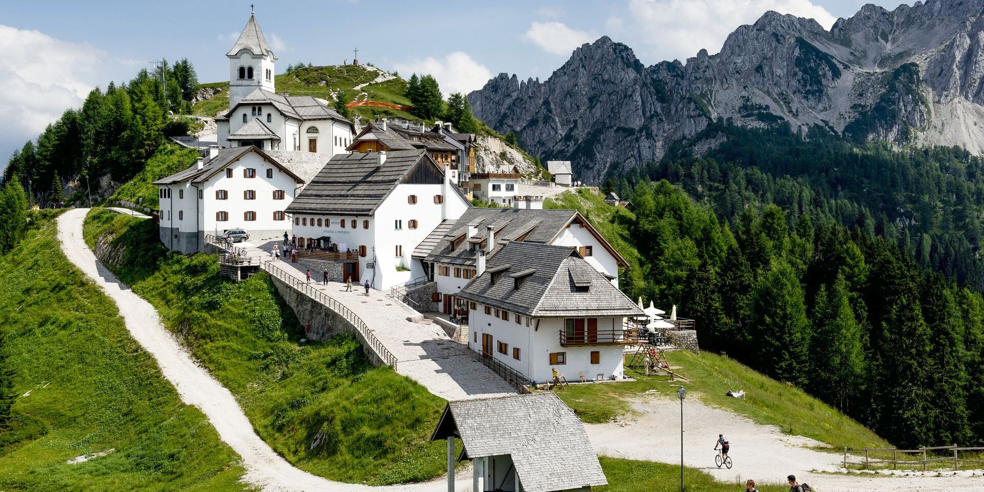 A cél: a Monte Lussari