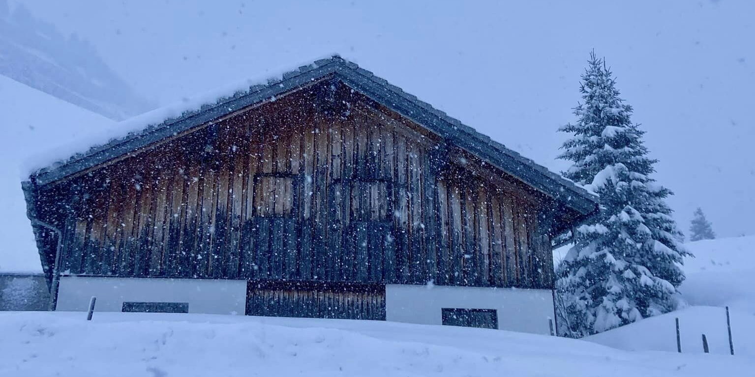 Warth-Schröcken, a hétfői havazás