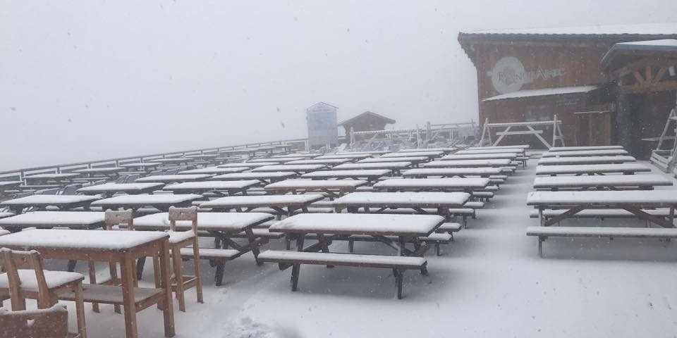 Tignes (Franciaország) ma reggel