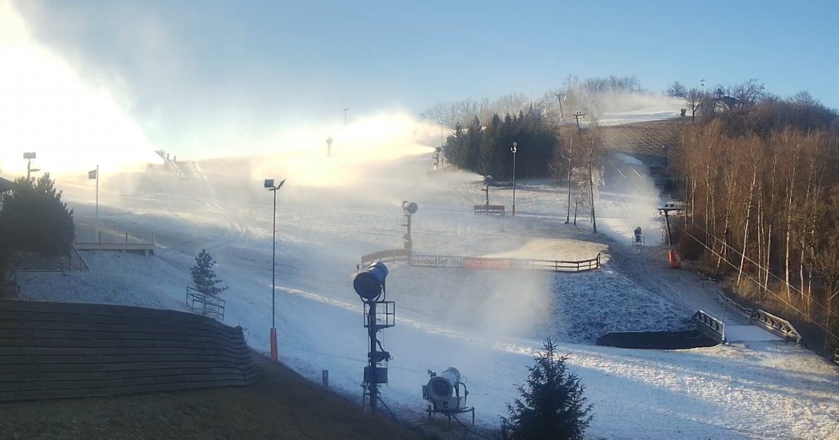 Aktuális webkamerakép a Mátraszentistváni Síparkról | Forrás: Időkép