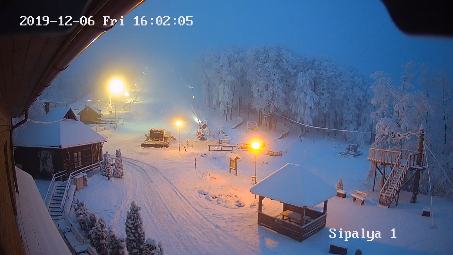 A síterep webkamerája péntek délután