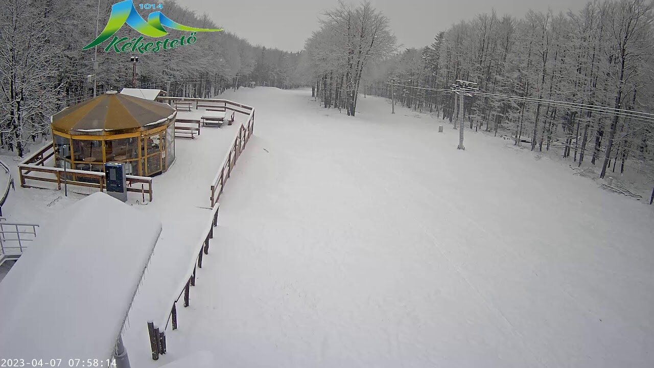 Kékestető ma reggel | Forrás: Kékestető webkamera