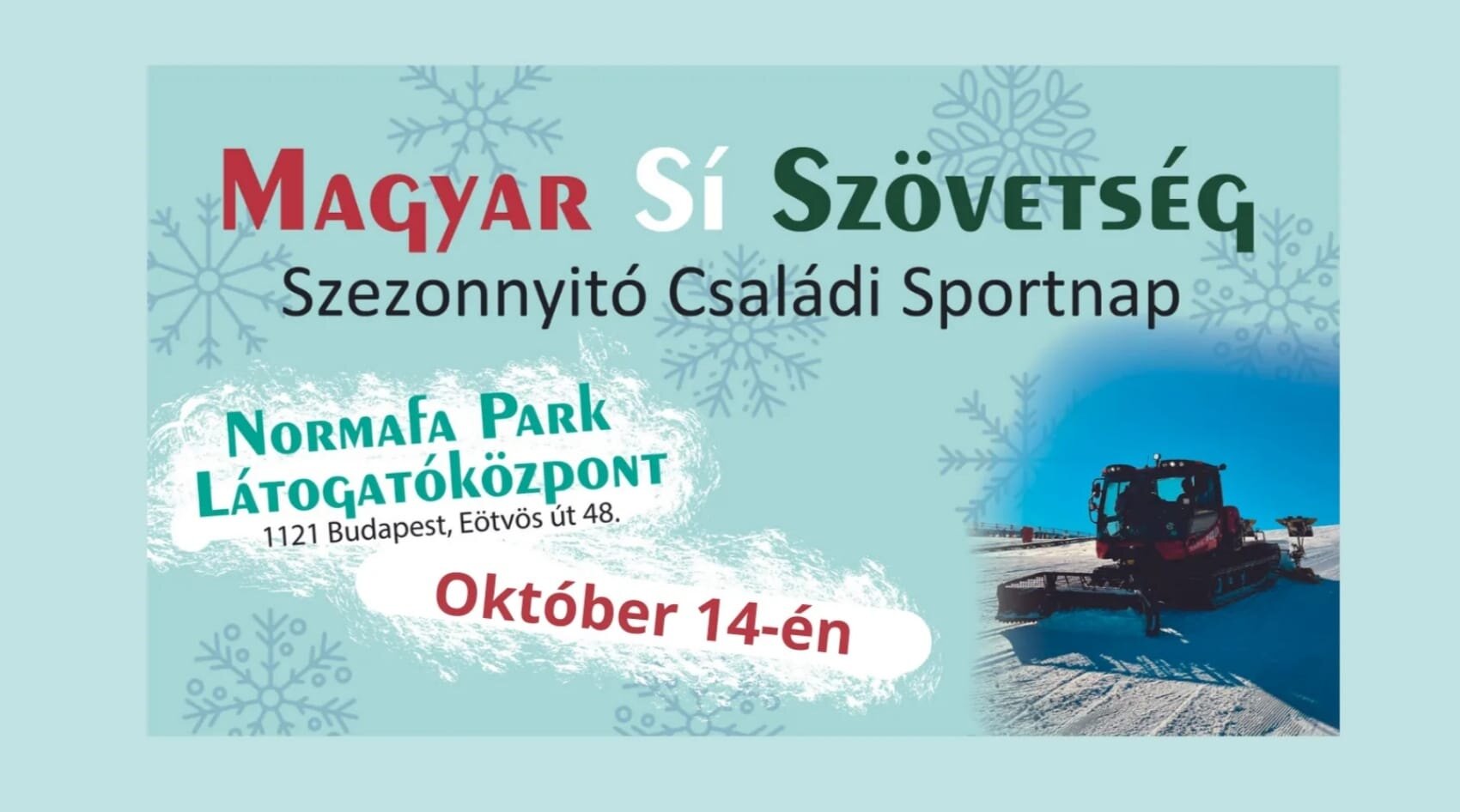 Szeptember 23. helyett október 14-én lesz a családi sportnap a Normafán