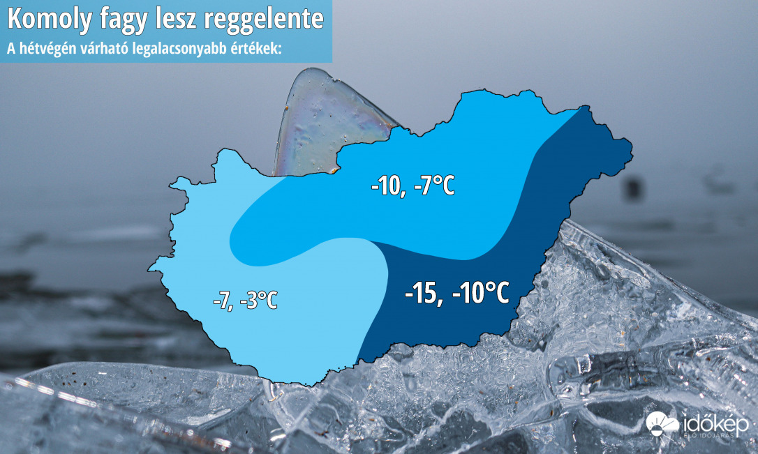 A legalacsonyabb várható minimumok a hétvége folyamán (idokep.hu)