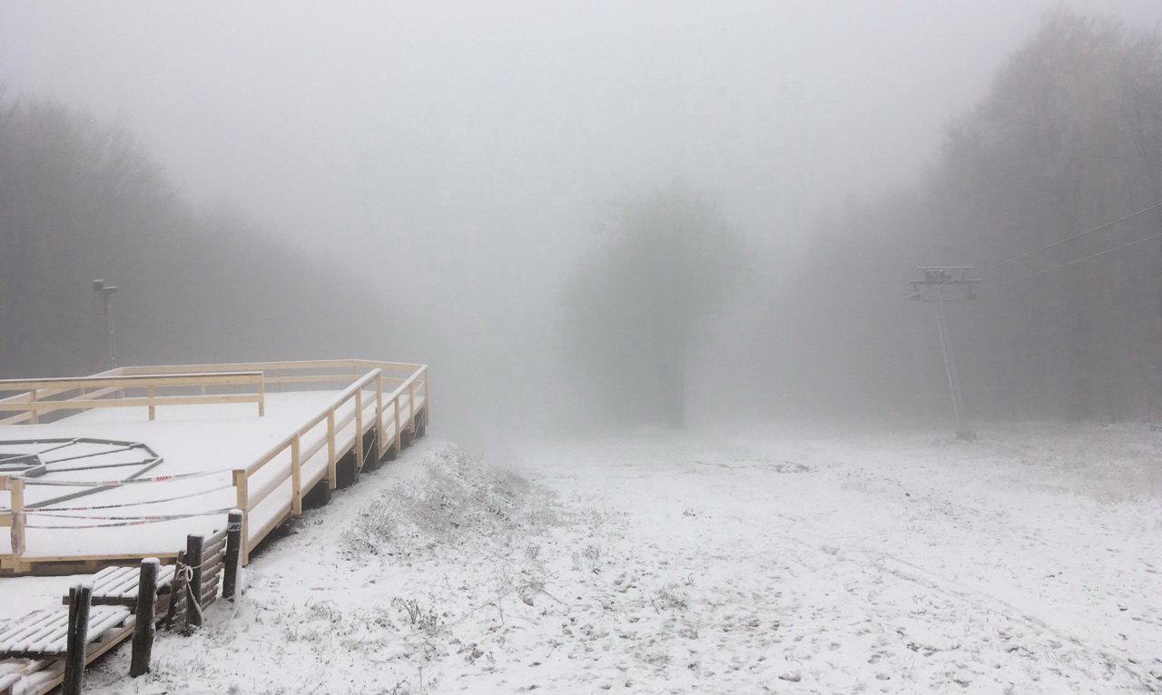 Kékestető ma délután (Kép. sielok.hu)