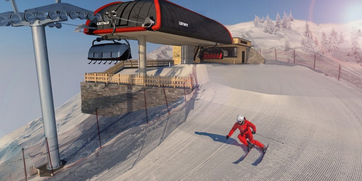 Gauxjoch látványterve, ilyen lehet az egykori húzólift hegyállomása