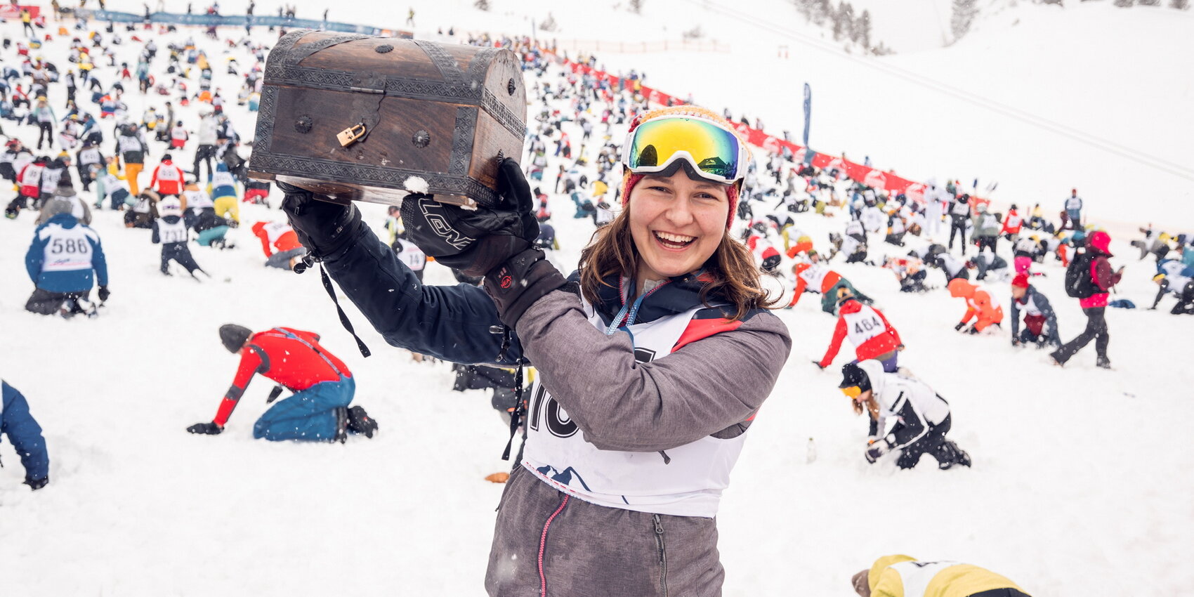 Egy szerencsés kincsvadász (Kép: Gamsleiten Kriterium 2023 Matthias Fritzenwallner)