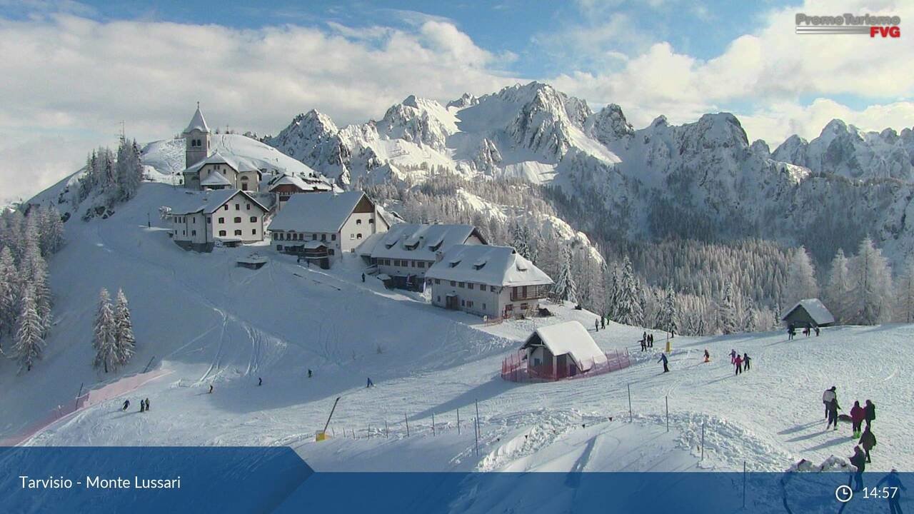 Monte Lussari - Tarviso tegnap délután: ingyenes síbérlet jár a szállás mellé