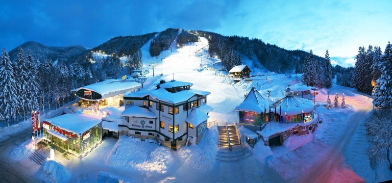 Semmering Hirschenkogel: esti fényárban úszik az éjszakai Varázshegy