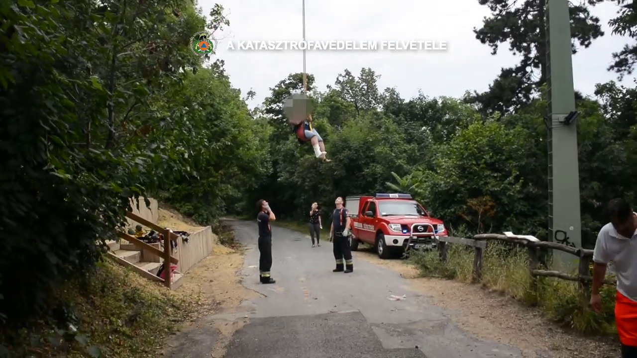 Jelenet a Katasztrófavédelem beszámolójából