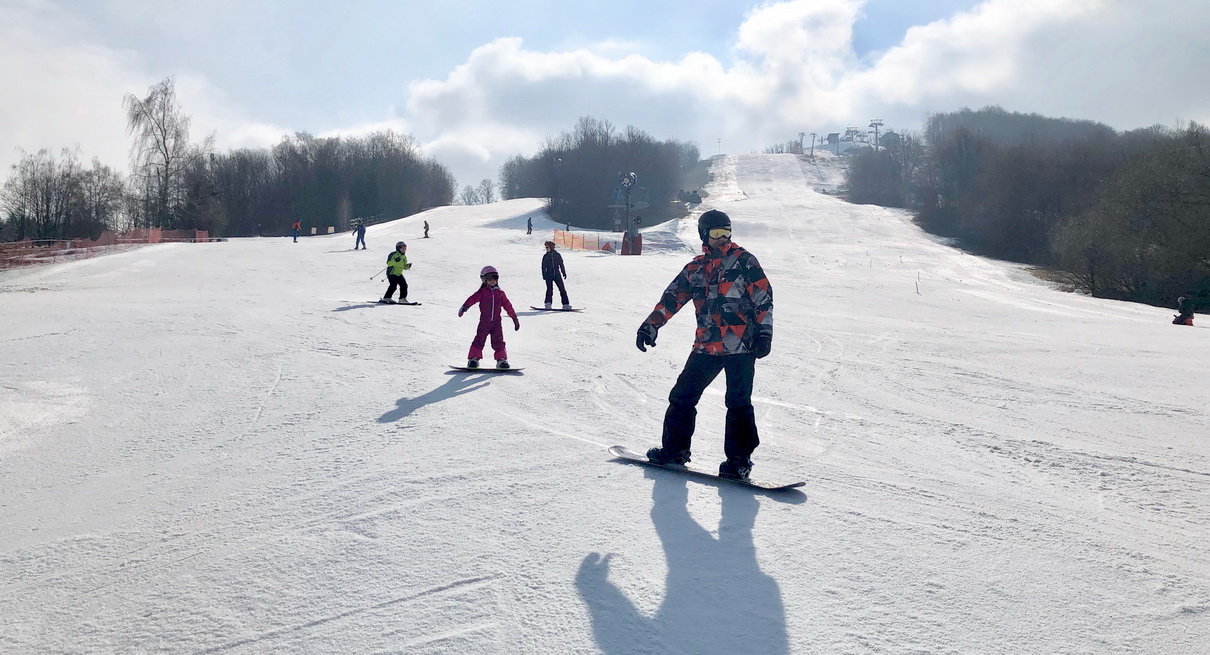 A két piros pálya (jobbra az 1-es, balra a 3-as) tegnap