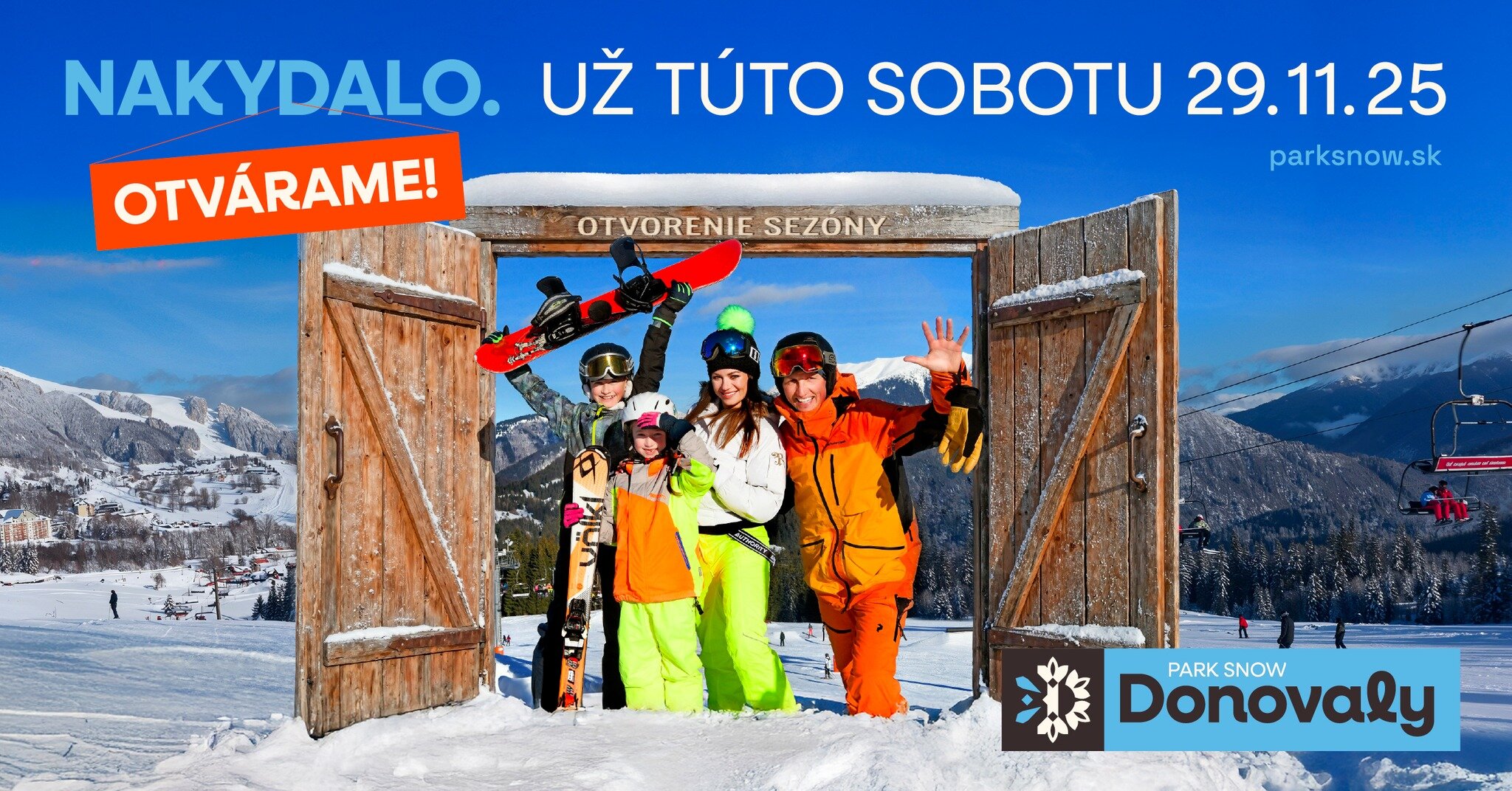 Nyitás szombaton! / Kép: PARK SNOW Donovaly