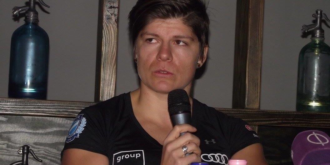 Miklós Edit a mai sajtótájékoztatón (Kép: Ski Hungary)