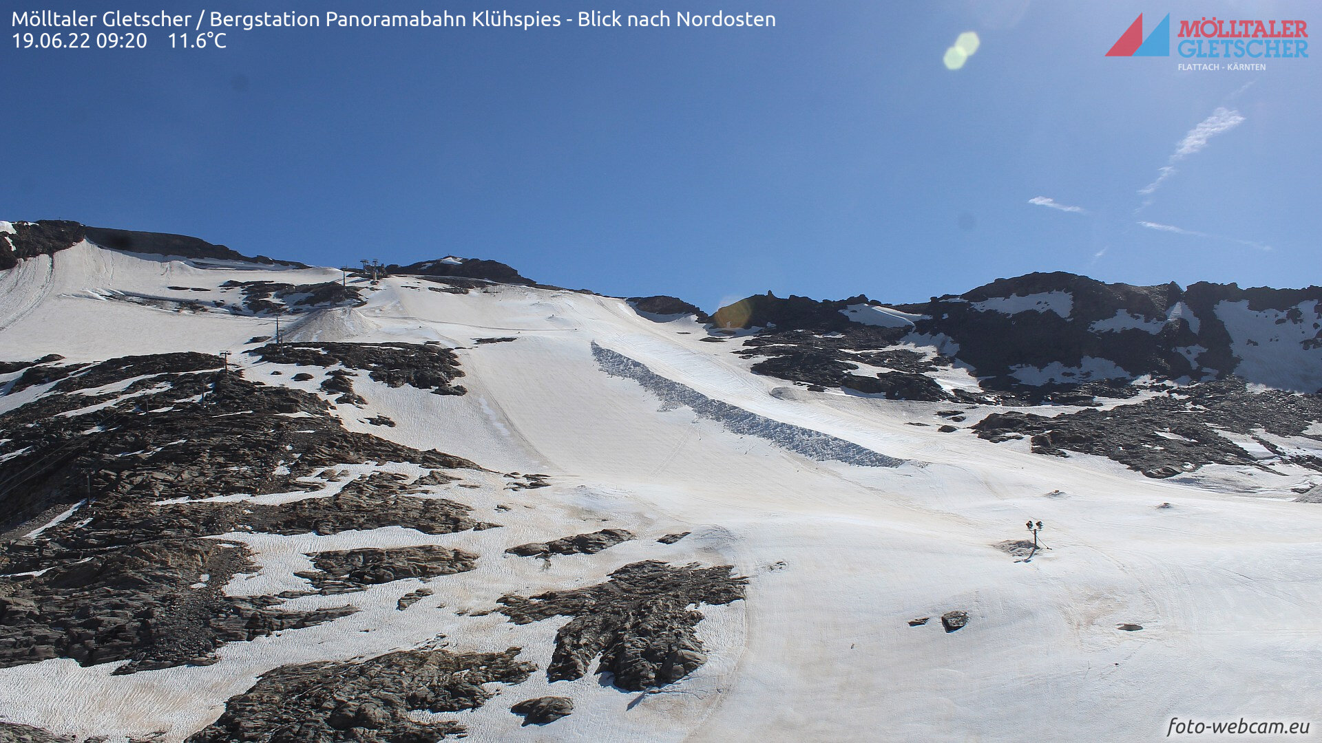 Mölltal webkamera 2022. június 19-én