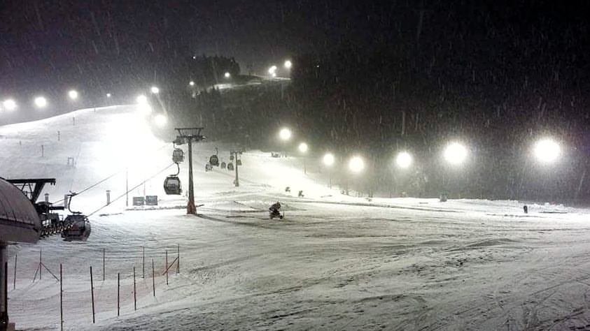 Saalbach tegnap este, ott is elkezdődött valami ...