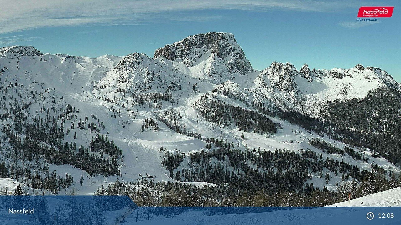 Nassfeld webkamera vasárnap délben