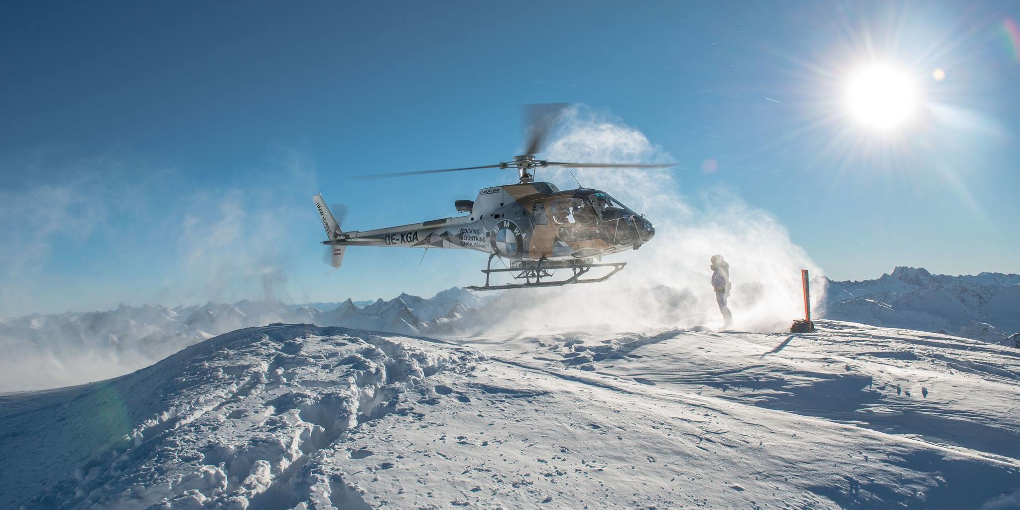 Heliskiing Lech Zürs am Arlberg környékén (Kép: Wucher Helicopter)