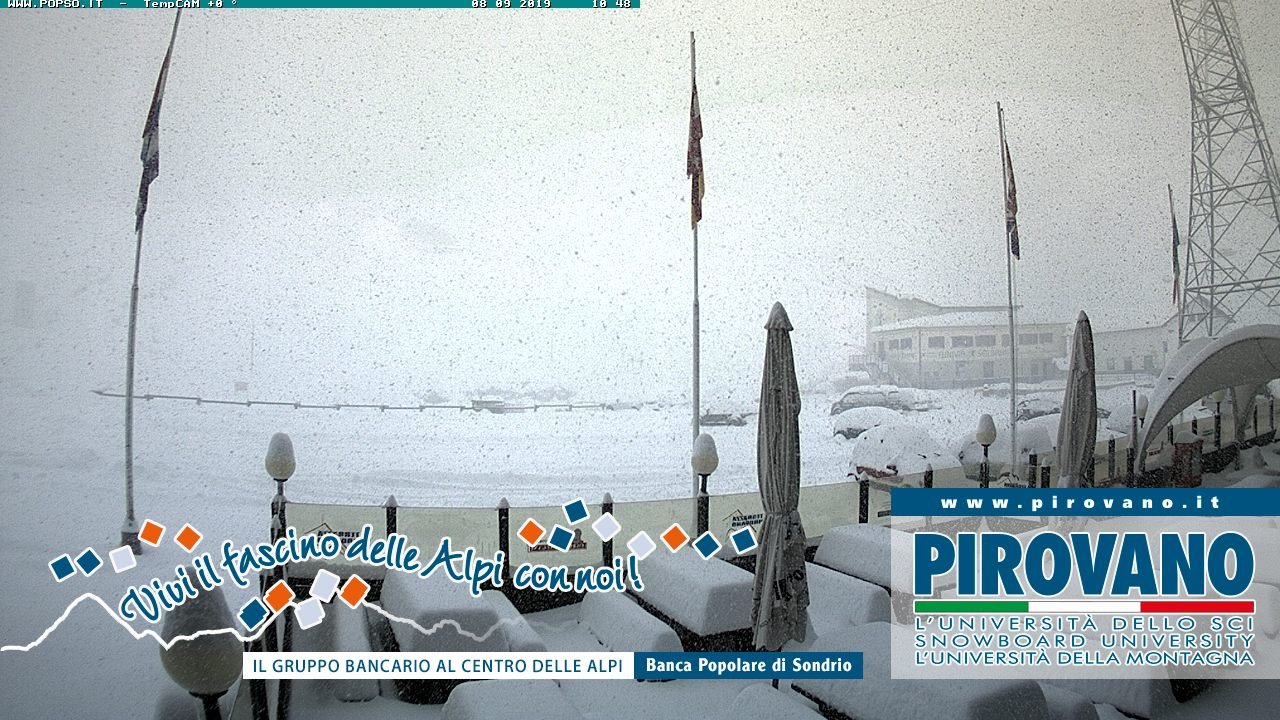 Igazi mélytél Stelvion - fotó: Webcam Banca Popolare di Sondrio