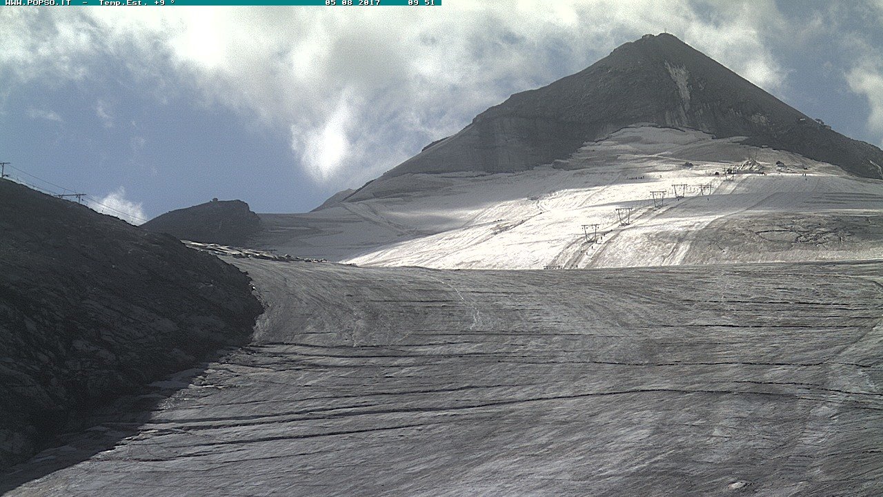 Webkamera péntek reggel +9 fok, ekkor még lehetett síelni