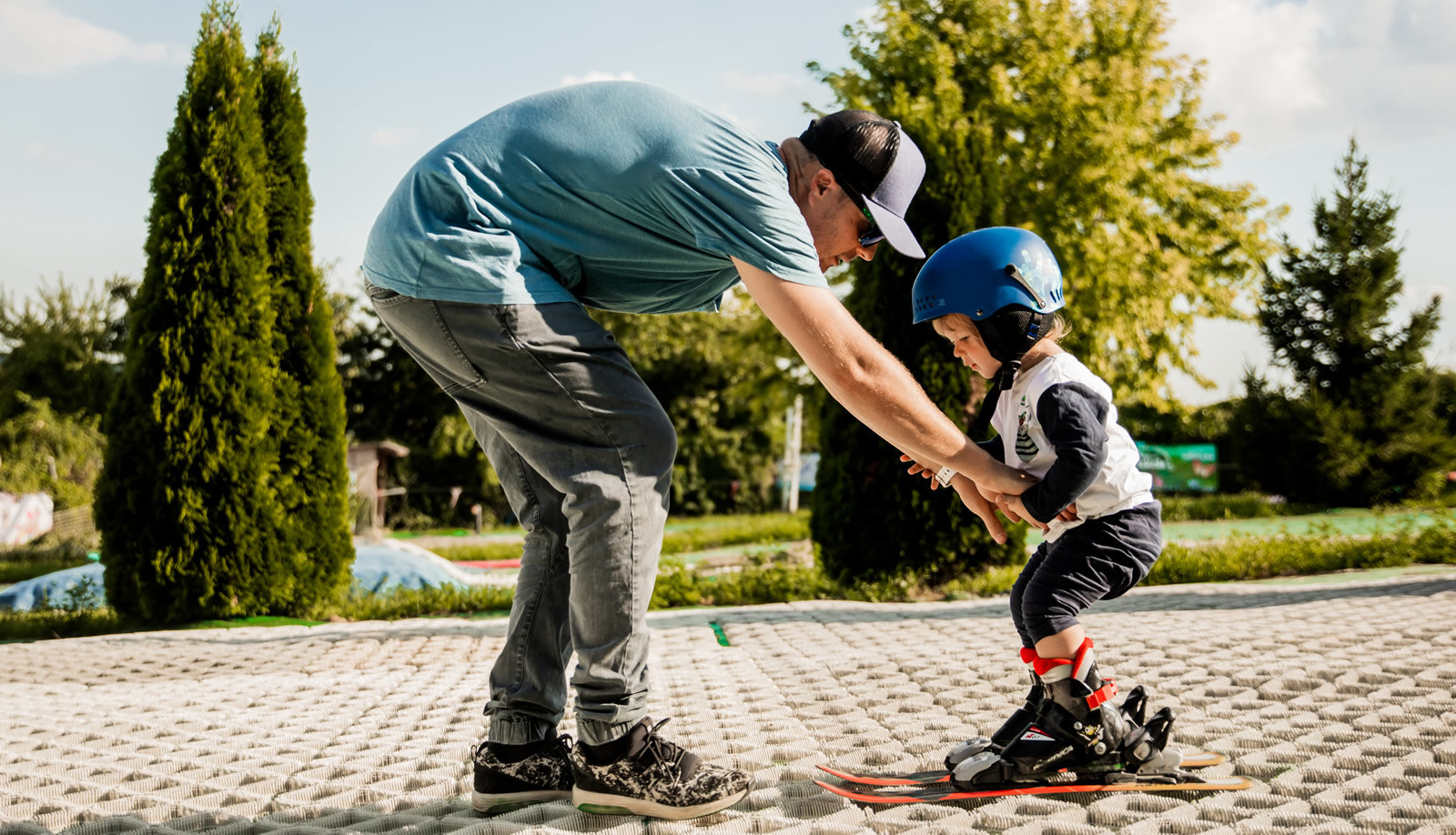 Síoktatás a FreeRide Club műanyagpályáján