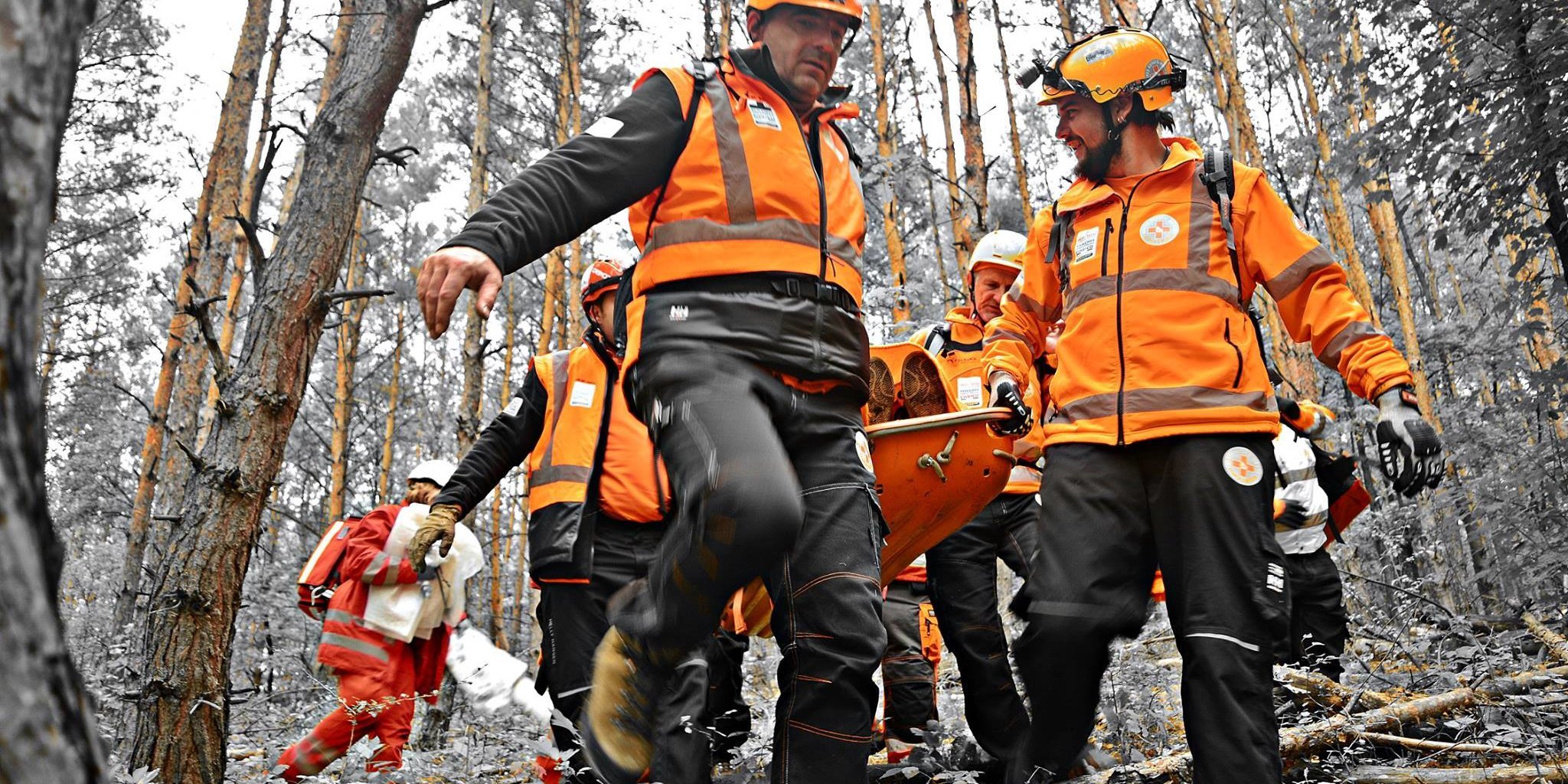 Bevetésen a mentőcsapat