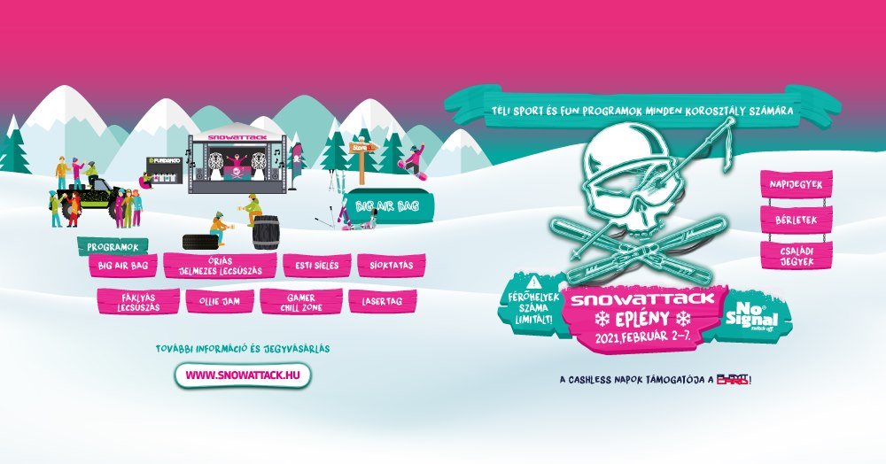 A Snowattack Eplény 2020. február 2-7. között lesz a Síarénában