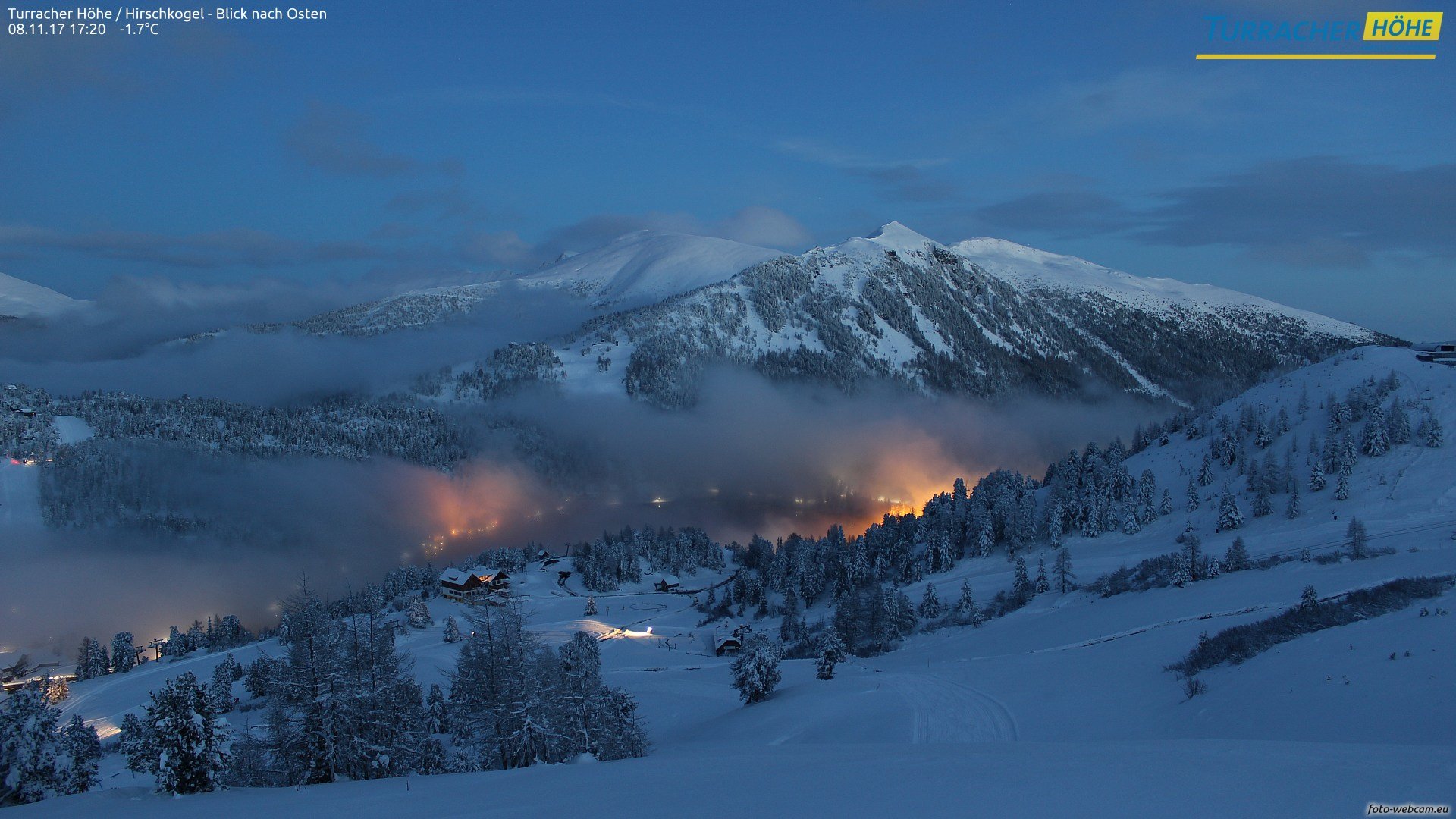 Esti webkamera kép a tóra nézve