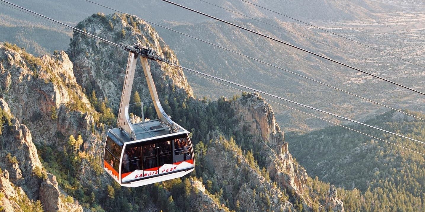 Nyáron így néz ki (Kép: Sandia Peak Tramway)