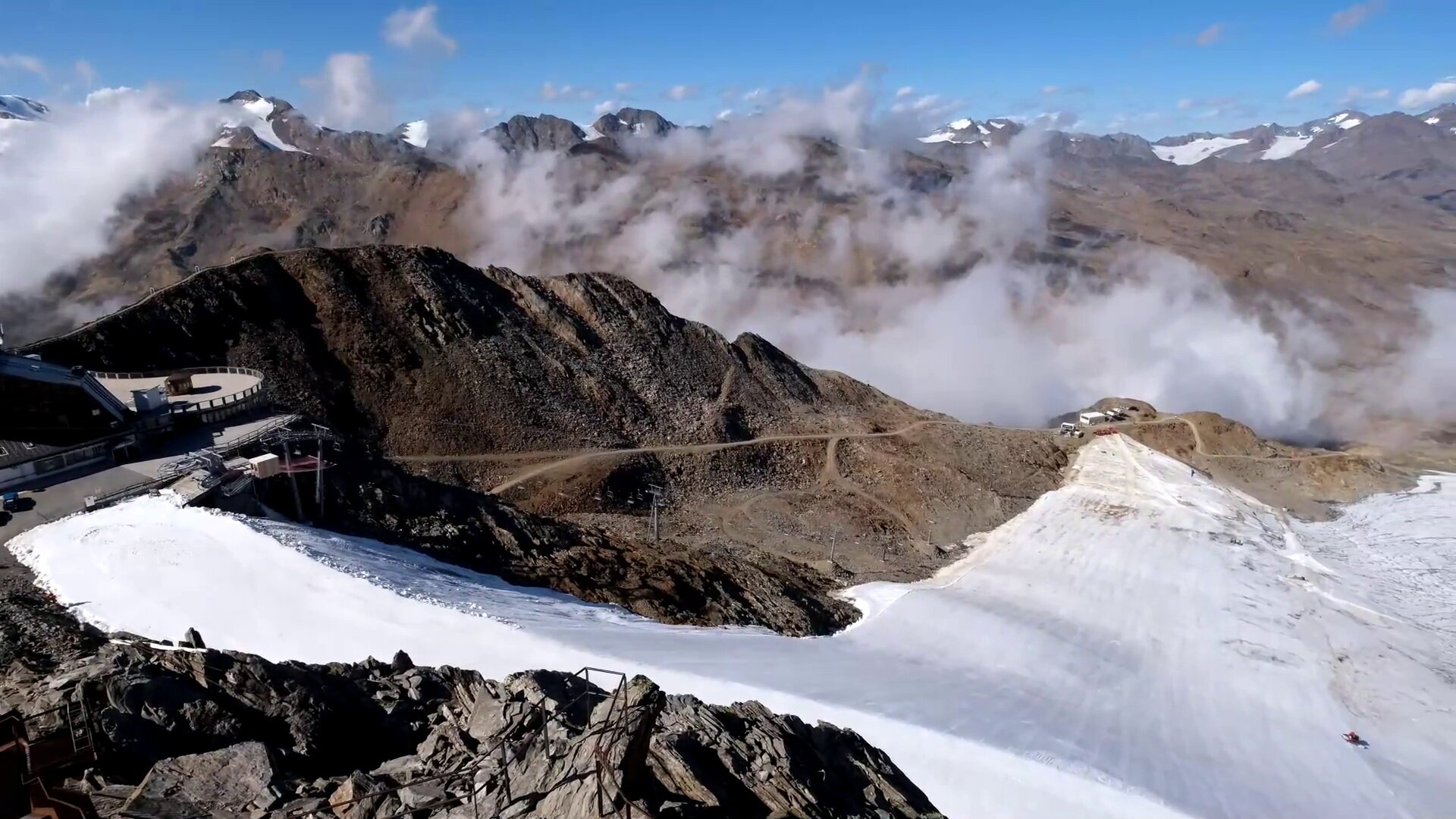 Val Senales (Schnalstal), webkamera kép hétfő délután