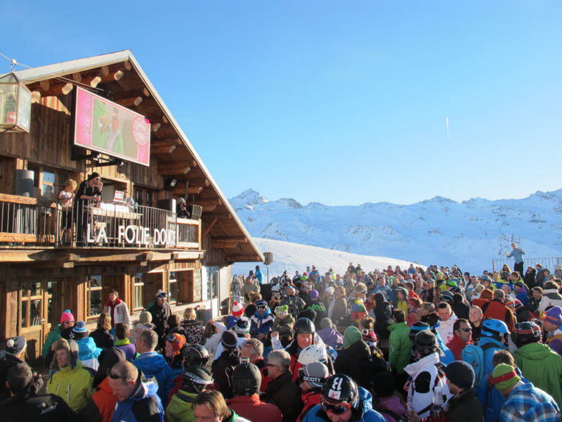 Aprés Ski buli a La Folie Douce-ban