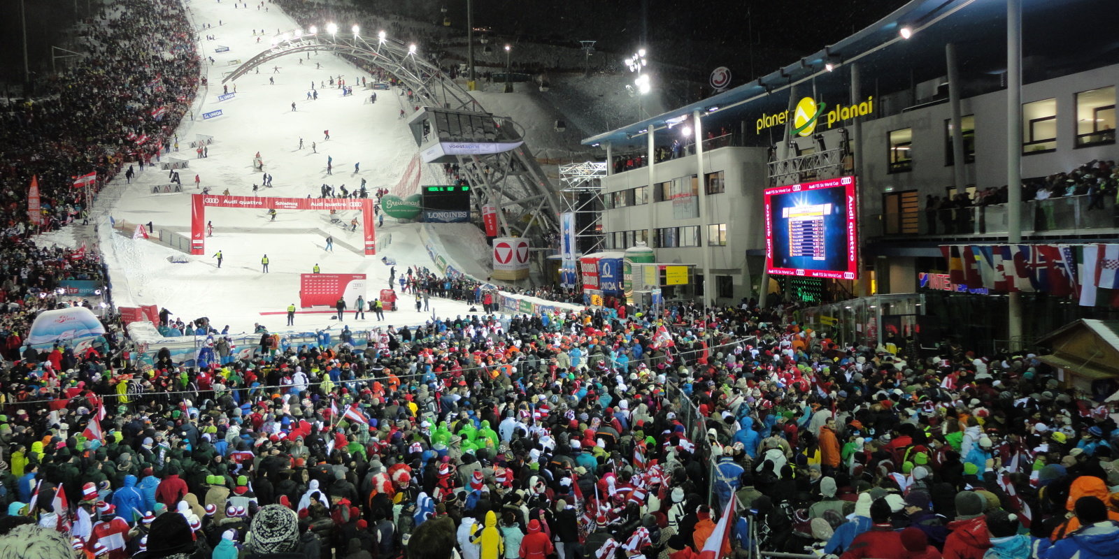 A Night Race mindig nagy ünnep Schladmingban | Fotó: sielok.hu