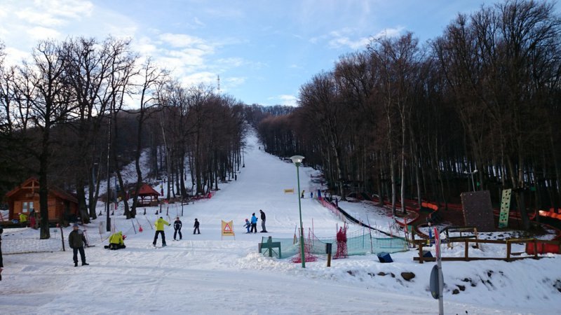 A sátoraljaújhelyi sípálya a síszezon közepén - 2015 január