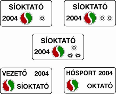 síoktató jelvények