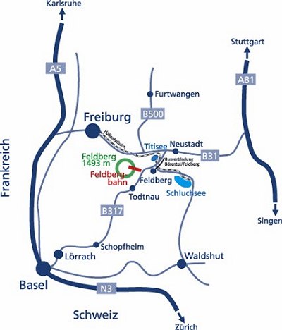 Fekete-erdő térkép
